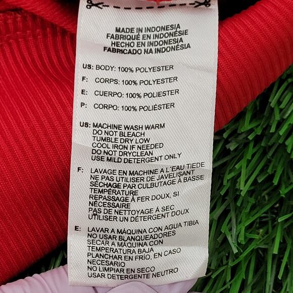 ADIDAS Trefoil Track Jacket Large 22x27 Red Black Trim - Picture 8 of 16